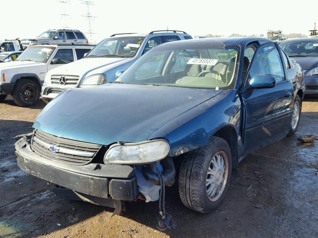 1G1NE52J82M607360 - 2002 CHEVROLET MALIBU LS ლურჯი ფოტო 2