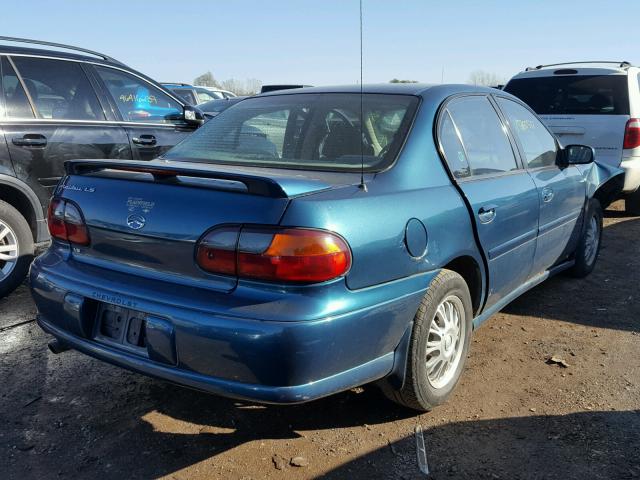 1G1NE52J82M607360 - 2002 CHEVROLET MALIBU LS BLUE photo 4