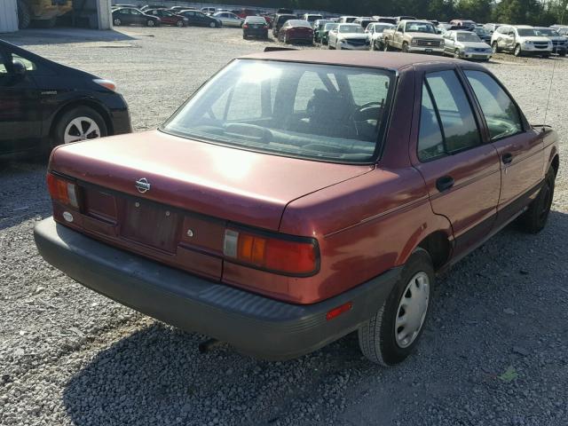 JN1EB31P0PU202596 - 1993 NISSAN SENTRA E RED photo 4