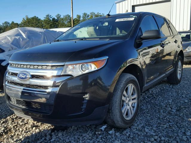 2FMDK3GC7DBA47202 - 2013 FORD EDGE SE BLACK photo 2