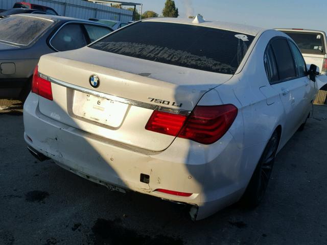 WBAKB83519CY59454 - 2009 BMW 750 LI WHITE photo 4