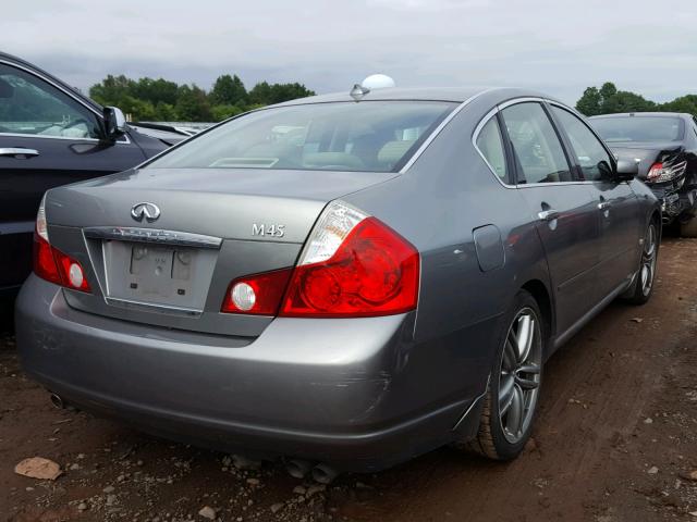 JNKBY01E36M201287 - 2006 INFINITI M45 BASE GRAY photo 4