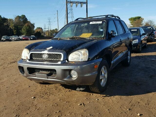 KM8SC13D14U766723 - 2004 HYUNDAI SANTA FE G BLACK photo 2