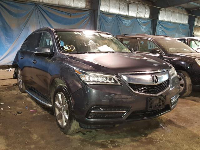 5FRYD4H8XEB031143 - 2014 ACURA MDX ADVANC GRAY photo 1