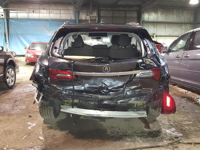 5FRYD4H8XEB031143 - 2014 ACURA MDX ADVANC GRAY photo 9