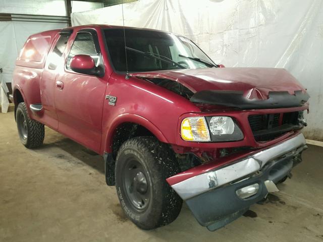 2FTRX08W6YCB00412 - 2000 FORD F150 RED photo 1