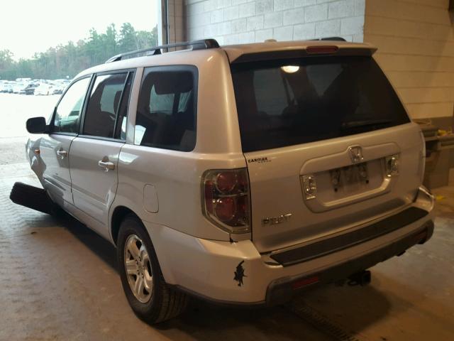 5FNYF28248B015245 - 2008 HONDA PILOT VP SILVER photo 3