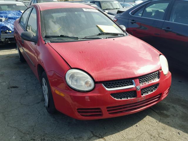 1B3ES26C74D606375 - 2004 DODGE NEON BASE RED photo 1