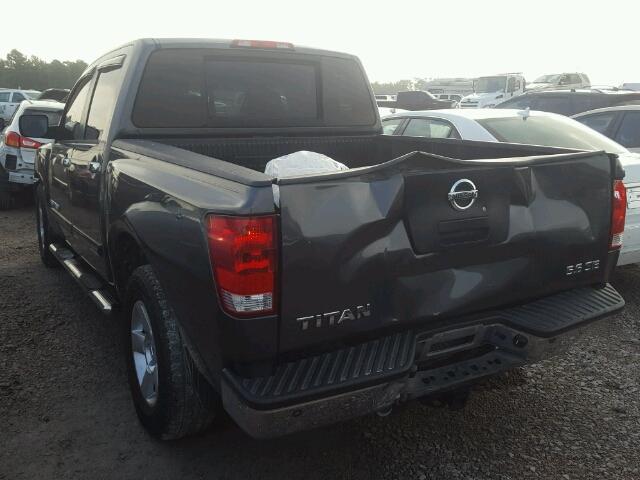 1N6AA07A17N225392 - 2007 NISSAN TITAN XE GRAY photo 3