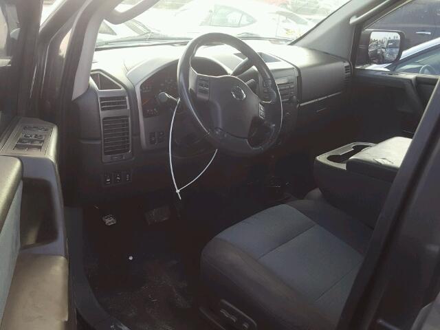 1N6AA07A17N225392 - 2007 NISSAN TITAN XE GRAY photo 9