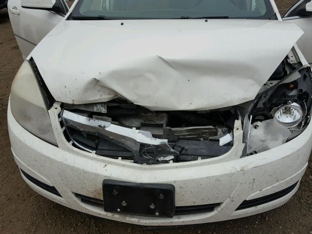 1G8ZS57N48F191814 - 2008 SATURN AURA XE WHITE photo 7