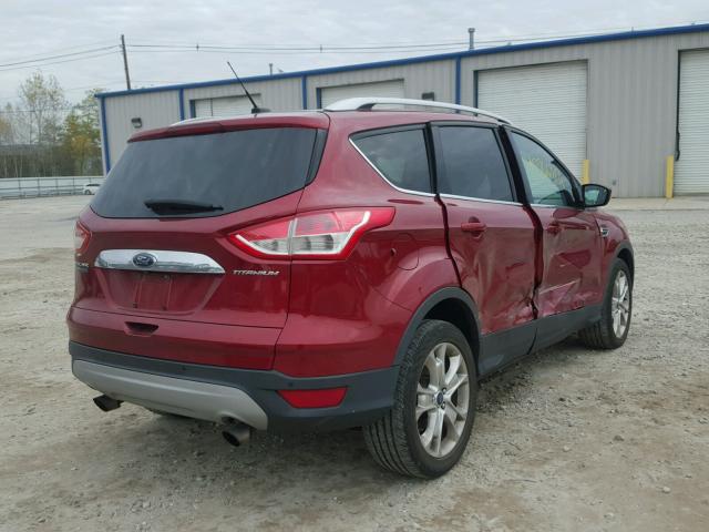 1FMCU9J92EUB19604 - 2014 FORD ESCAPE TIT RED photo 4