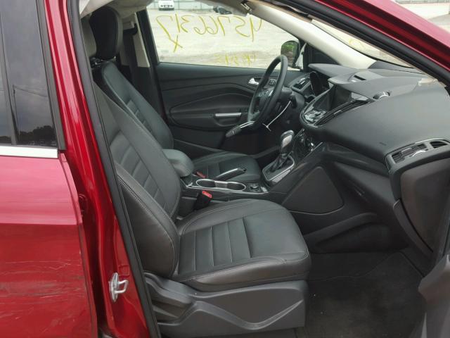 1FMCU9J92EUB19604 - 2014 FORD ESCAPE TIT RED photo 5