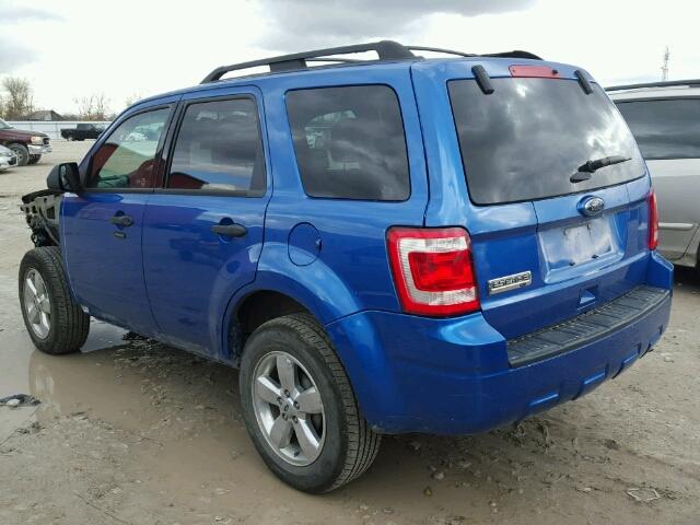 1FMCU0D77CKA46227 - 2012 FORD ESCAPE XLT BLUE photo 3