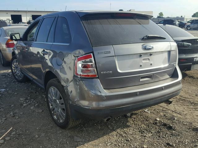 2FMDK4KC3ABA06963 - 2010 FORD EDGE LIMIT CHARCOAL photo 3