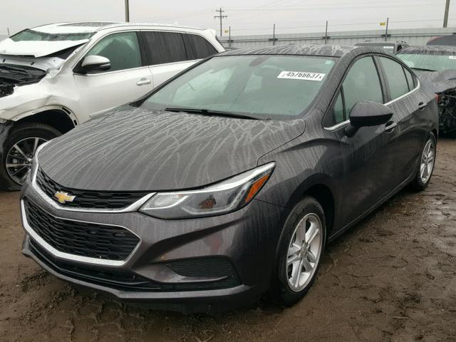 1G1BE5SM0H7135286 - 2017 CHEVROLET CRUZE LT CHARCOAL photo 2