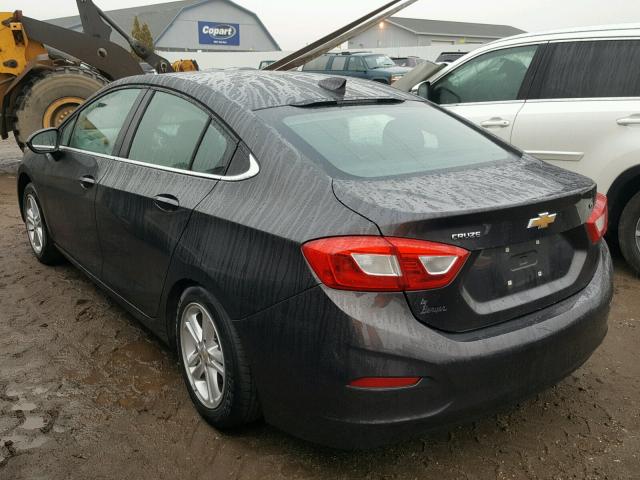 1G1BE5SM0H7135286 - 2017 CHEVROLET CRUZE LT CHARCOAL photo 3