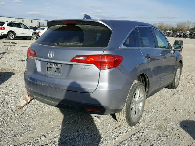 5J8TB3H57DL011625 - 2013 ACURA RDX TECHNO SILVER photo 4