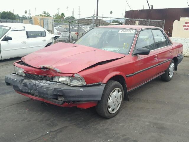 4T1SV21E9MU287901 - 1991 TOYOTA CAMRY DLX RED photo 2