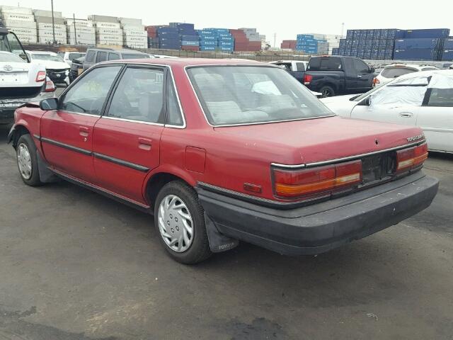 4T1SV21E9MU287901 - 1991 TOYOTA CAMRY DLX RED photo 3