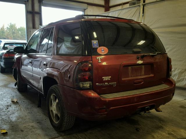 1GNDS13S462272912 - 2006 CHEVROLET TRAILBLAZE MAROON photo 3