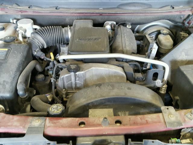 1GNDS13S462272912 - 2006 CHEVROLET TRAILBLAZE MAROON photo 7