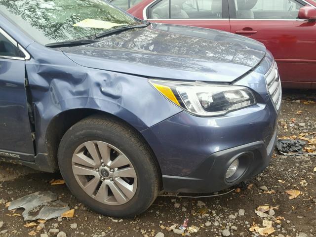 4S4BSACC7F3342112 - 2015 SUBARU OUTBACK 2. BLUE photo 9