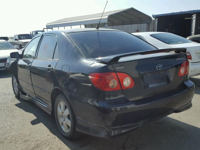 1NXBR32E45Z439707 - 2005 TOYOTA COROLLA CE BLACK photo 3