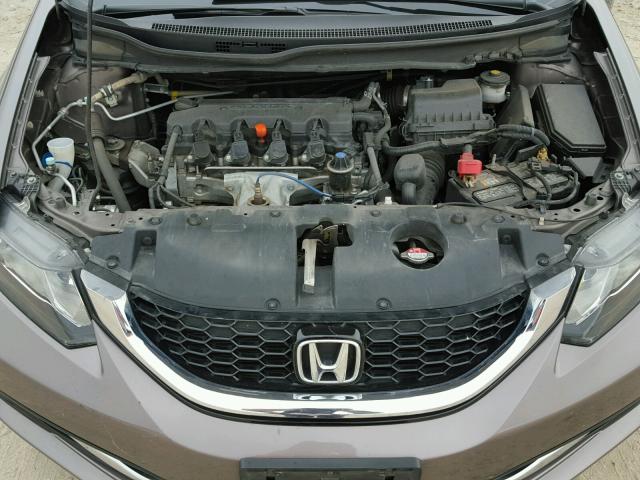 19XFB2F86FE081938 - 2015 HONDA CIVIC EX BROWN photo 7