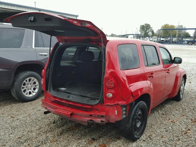 3GNDA23D58S531117 - 2008 CHEVROLET HHR LT RED photo 4