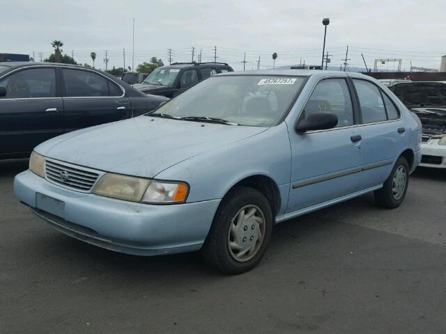 1N4AB41D8VC756419 - 1997 NISSAN SENTRA BLUE photo 2