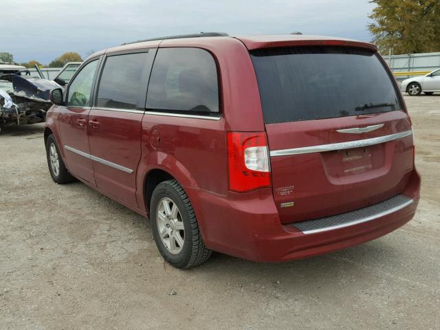 2C4RC1BG5CR212689 - 2012 CHRYSLER TOWN & COU RED photo 3