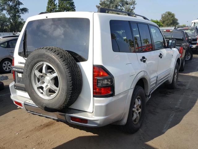 JA4MW31R01J034492 - 2001 MITSUBISHI MONTERO XL WHITE photo 4