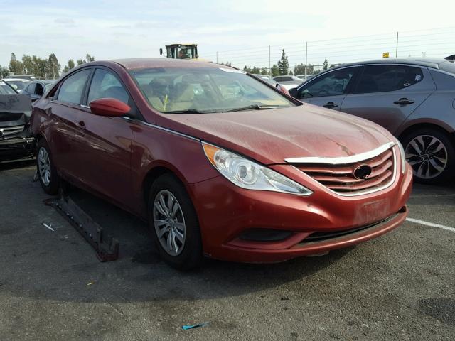 5NPEB4AC2CH428448 - 2012 HYUNDAI SONATA GLS RED photo 1