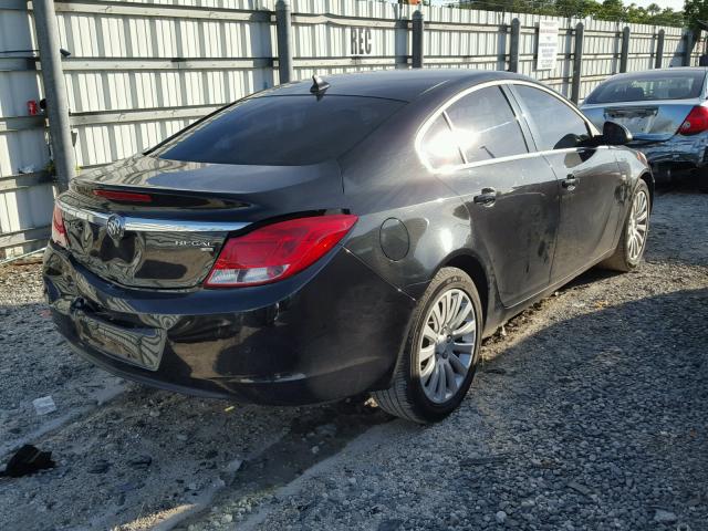 W04GS5EC9B1007917 - 2011 BUICK REGAL CXL BLACK photo 4