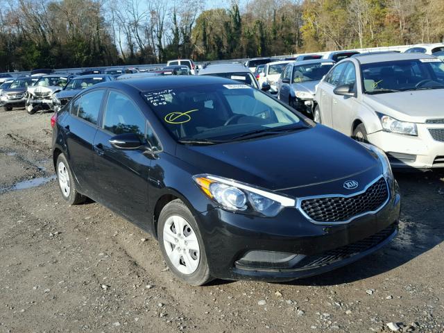 KNAFX4A60G5520970 - 2016 KIA FORTE LX BLACK photo 1