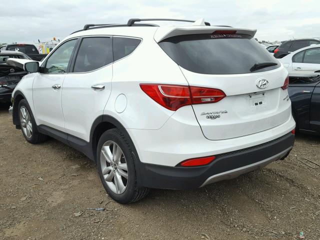 5XYZUDLA3DG090722 - 2013 HYUNDAI SANTA FE S WHITE photo 3