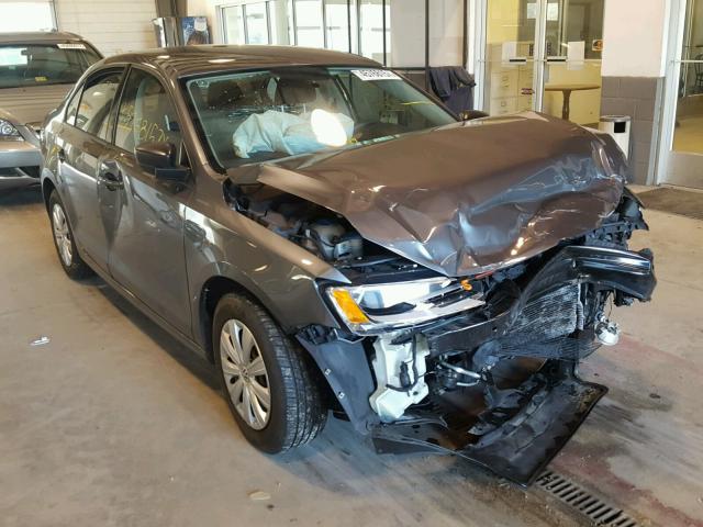 3VW2K7AJ1BM348177 - 2011 VOLKSWAGEN JETTA BASE GRAY photo 1