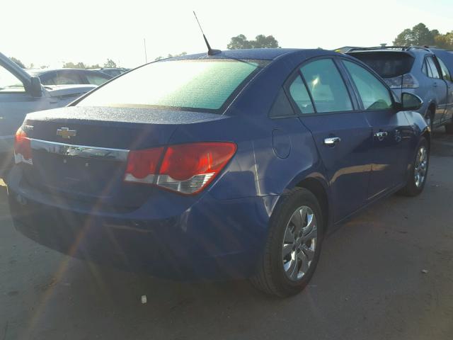 1G1PA5SH1D7152984 - 2013 CHEVROLET CRUZE LS BLUE photo 4