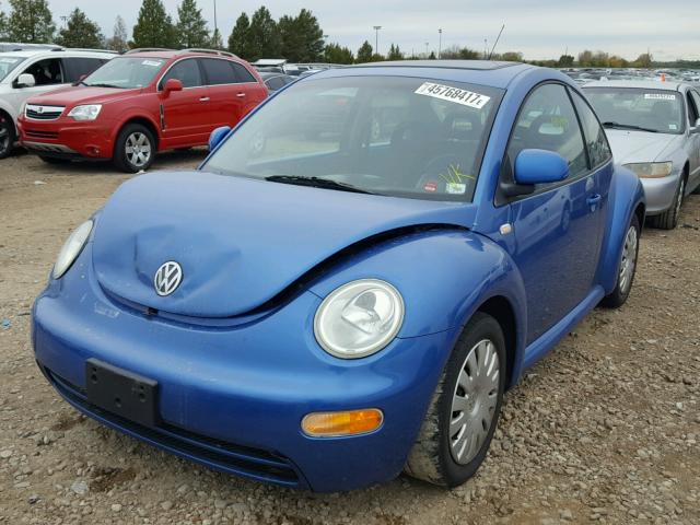 3VWCA21C8YM407567 - 2000 VOLKSWAGEN NEW BEETLE Mavi foto 2