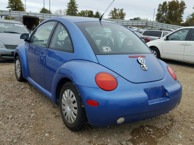 3VWCA21C8YM407567 - 2000 VOLKSWAGEN NEW BEETLE BLUE photo 3