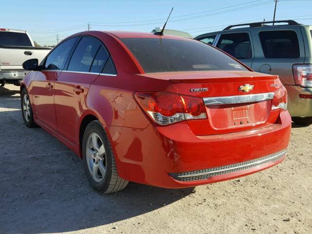 1G1PF5SC3C7230220 - 2012 CHEVROLET CRUZE LT RED photo 3