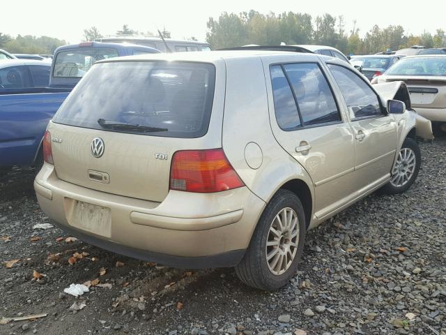 9BWGP61J634057374 - 2003 VOLKSWAGEN GOLF GLS T GOLD photo 4