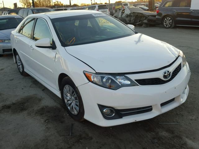 4T1BF1FK2DU688423 - 2013 TOYOTA CAMRY L WHITE photo 1