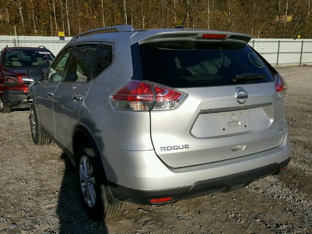 KNMAT2MV9GP676865 - 2016 NISSAN ROGUE S SILVER photo 3