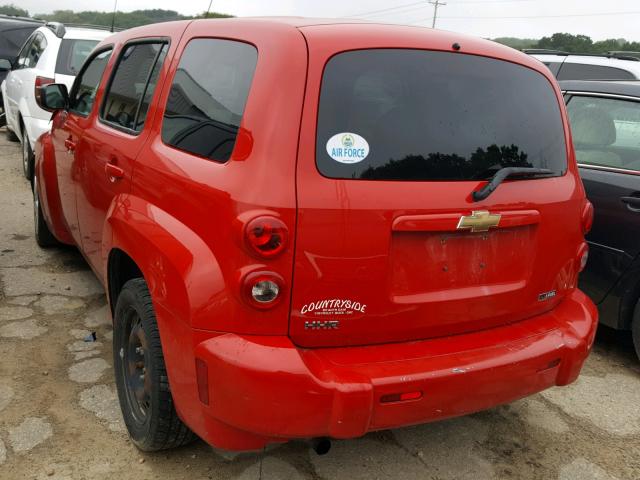 3GNBAADB3AS525613 - 2010 CHEVROLET HHR LS Rojo foto 3