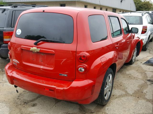 3GNBAADB3AS525613 - 2010 CHEVROLET HHR LS Rojo foto 4