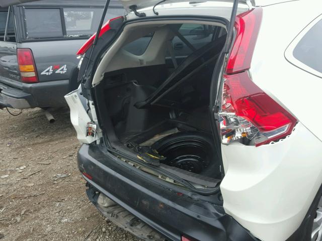 5J6RM4H70CL040841 - 2012 HONDA CR-V EXL WHITE photo 10