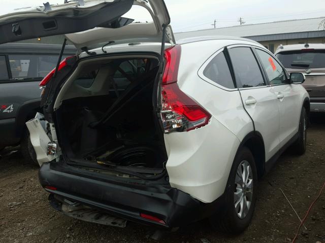 5J6RM4H70CL040841 - 2012 HONDA CR-V EXL WHITE photo 4