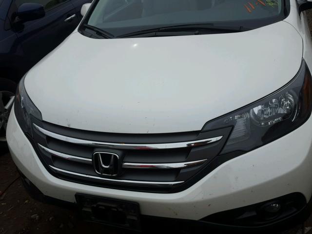 5J6RM4H70CL040841 - 2012 HONDA CR-V EXL WHITE photo 7